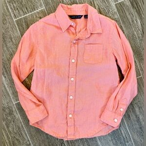 Janie and Jack Linen Roll-Cuff Shirt